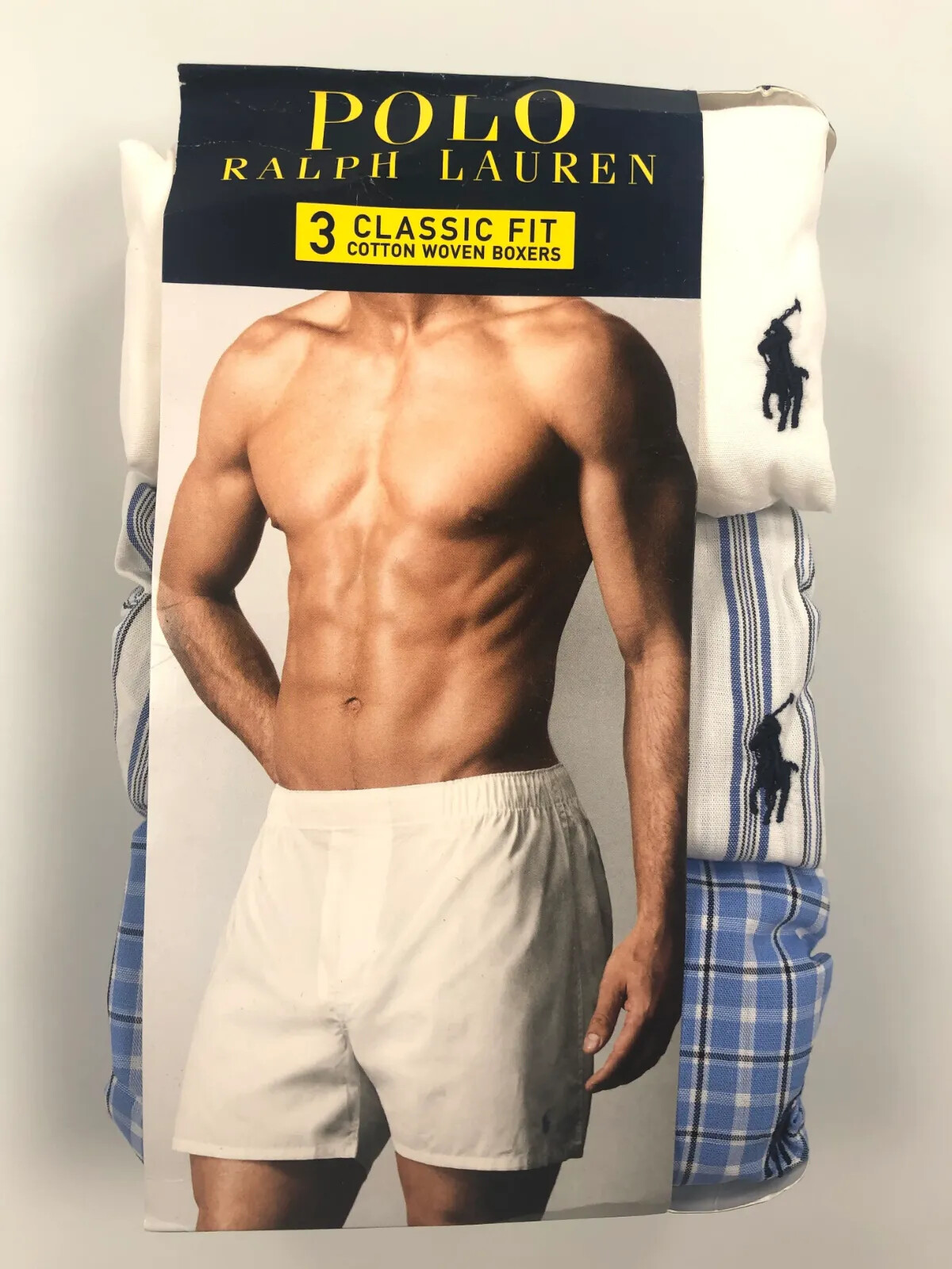XL (40-42″) 102-107 cm POLO RALPH LAUREN 3 PACK CLASSIC FIT WOVEN BOXERS
