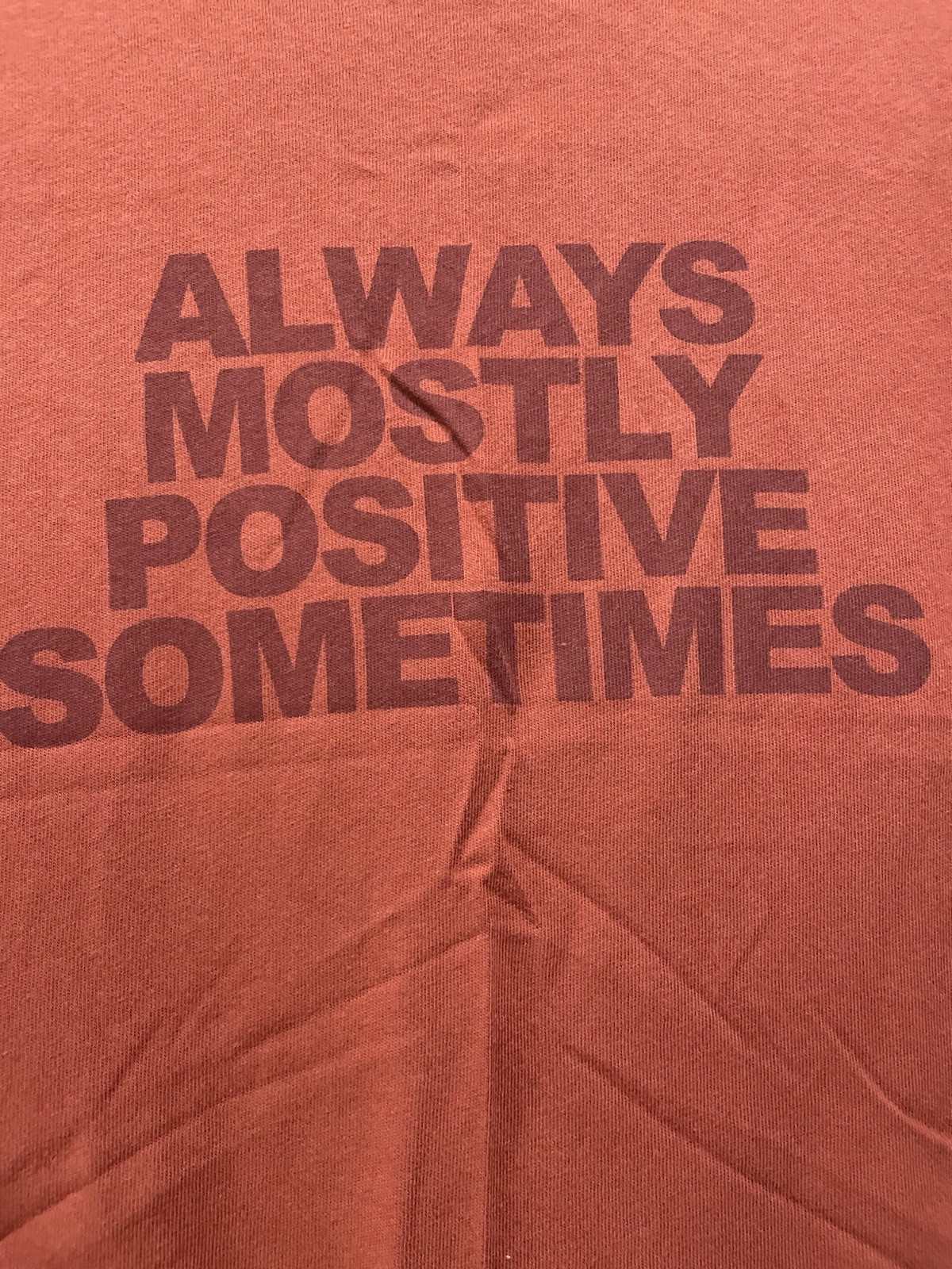 Aerie Red Always Mostly Positive Sometimes Short Sleeve Tees Size Medium