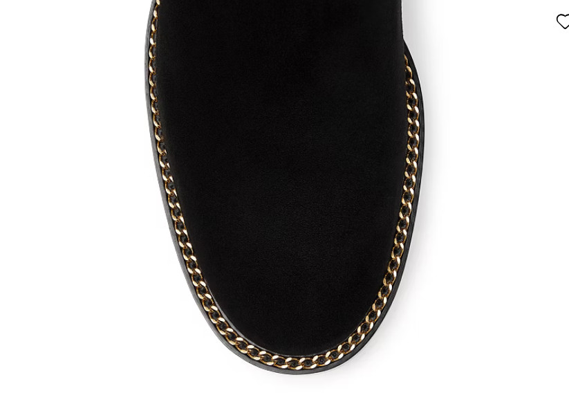 New Stuart Weitzman Kolbie Chelsea Boots Size 6 M, BLACK SUEDE – $695
