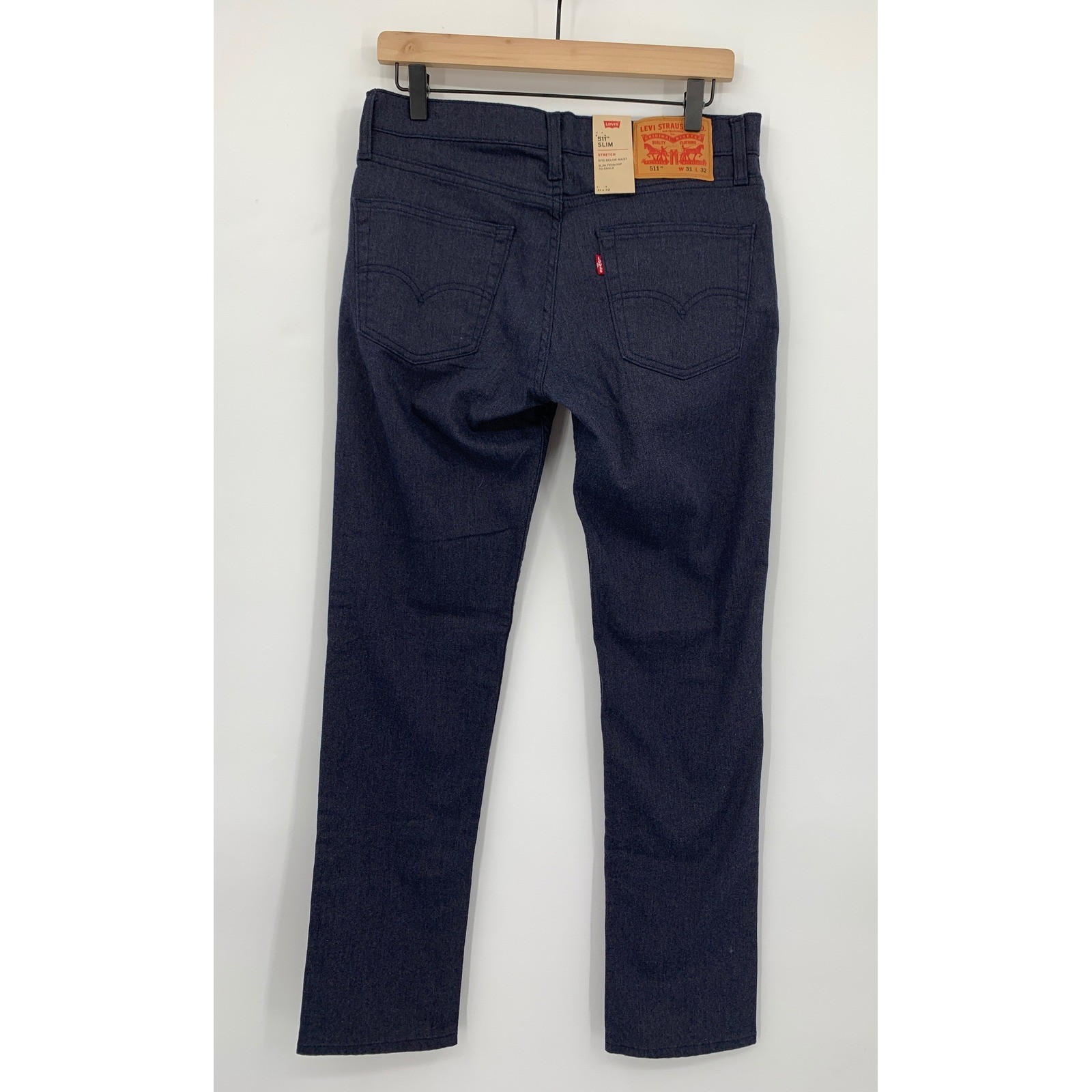 Levis 511 Jeans Mens 31×32 Blue Slim Fit Dark Wash Denim Pants NEW Pants