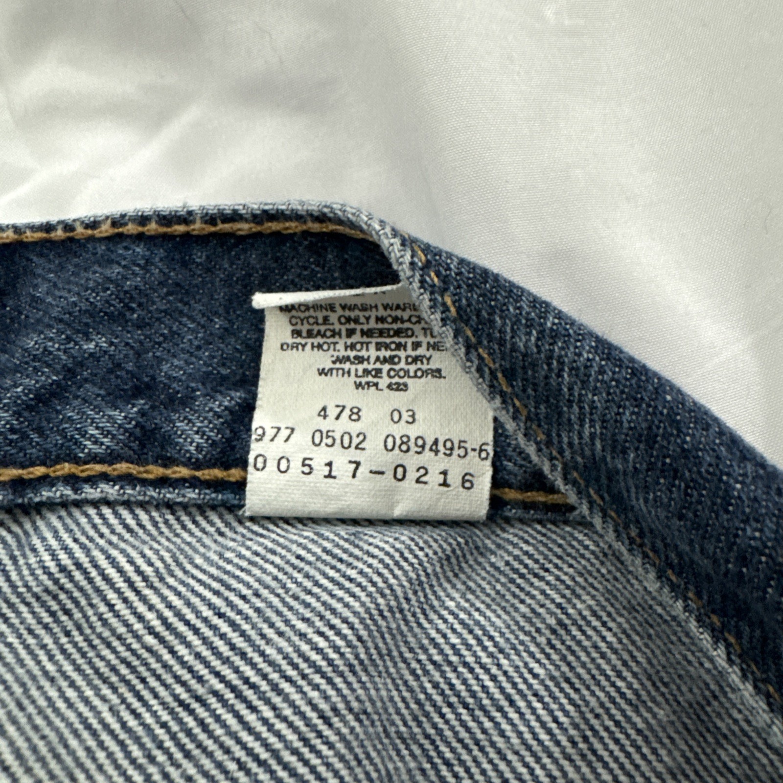 Levi’s 517 36×32 Bootcut Jeans Dark Wash Made In USA Red Tab