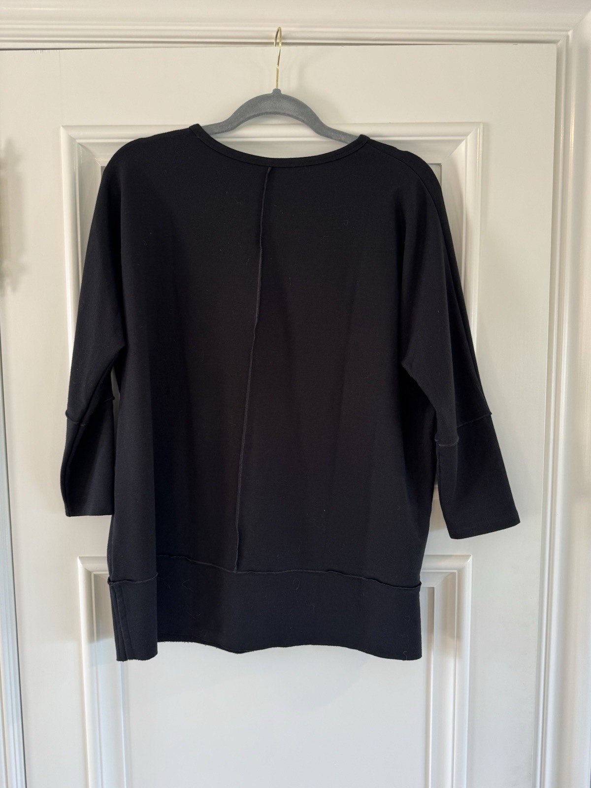 (1) NWT Heather Grey and (1) NWOT Black SPANX Oversized Small Dolman Sweatshirts