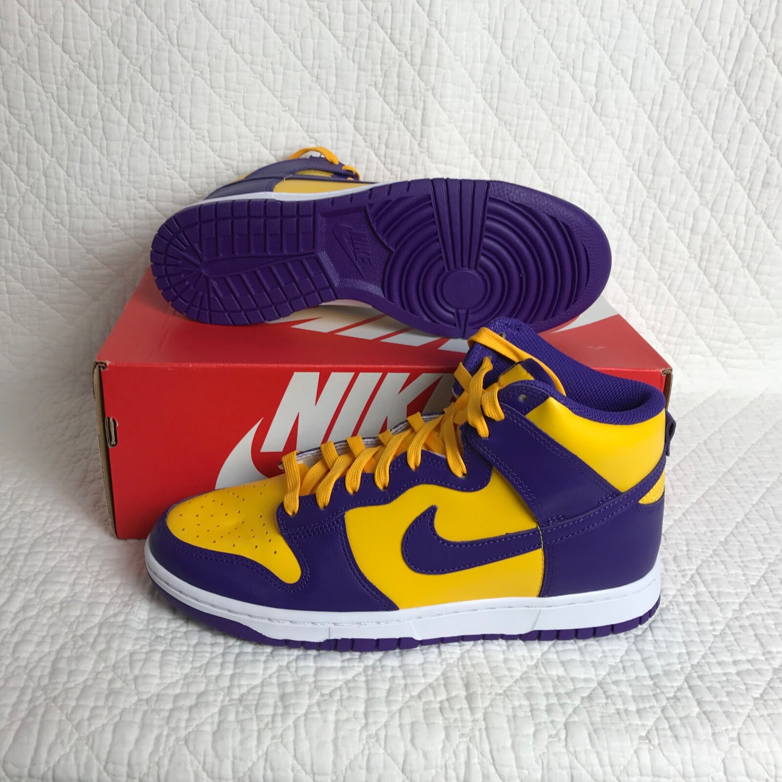 Nike Dunk High Retro Shoes Men’s SZ 9.5 Court Purple DD1399-500 NWB