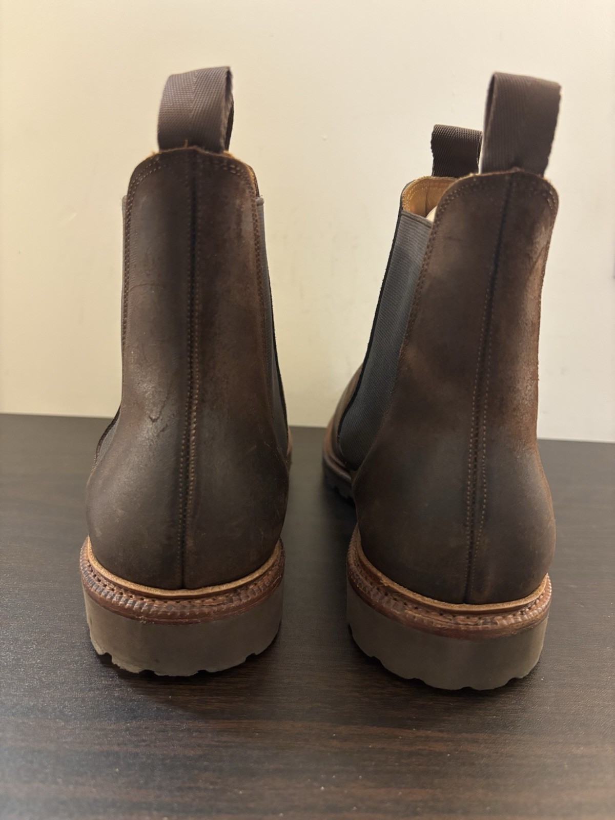 Meermin Wholecut Goodyear Welted Rust Waxy Commander CF Stead Suede Chelsea 10.5