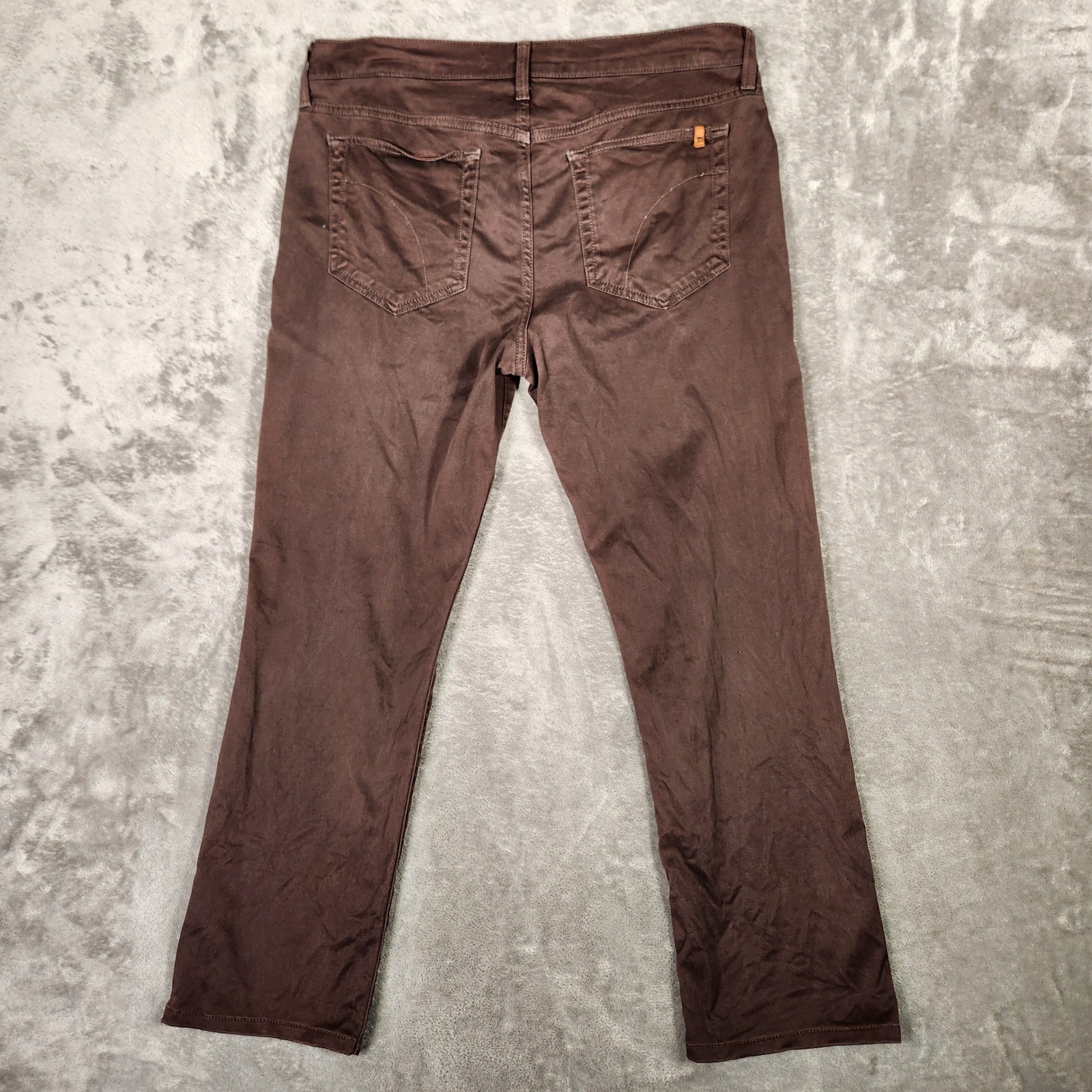 Joe’s Jeans The Brixton Men W33 Brown Excellent Straight Leg Cotton Twill Pants
