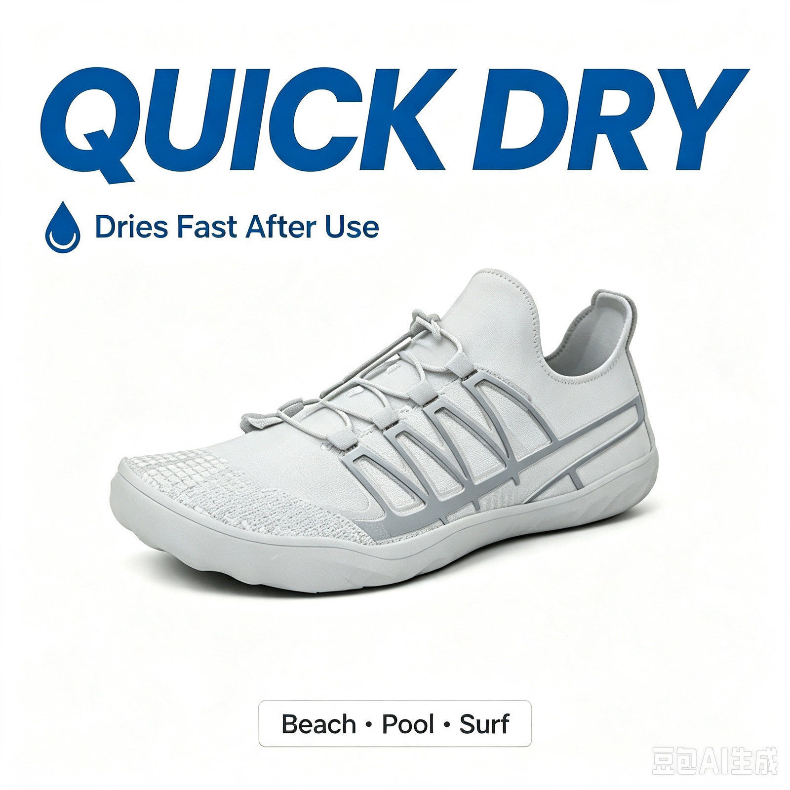 Men Outdoor River Tracing Water Shoes Flexible Slip On Anti-slip Water Sneakers