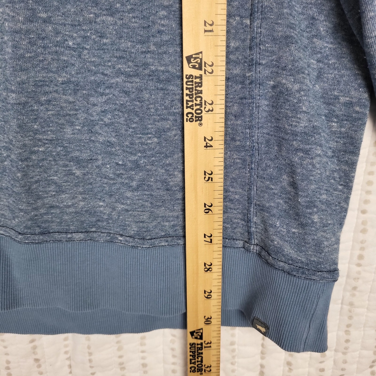 Toad & Co Hemp Sweatshirt Men’s XL Blue Heathered Lightweight Athleisure Lounge