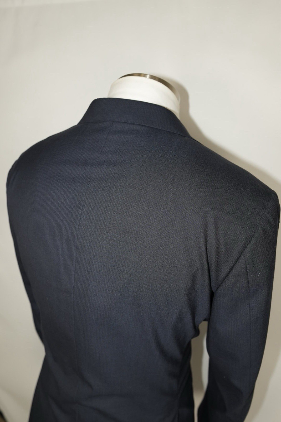 Canali Wool Medium 40R Blue Sport Coat Suit Jacket Blazer Trim 50R EU