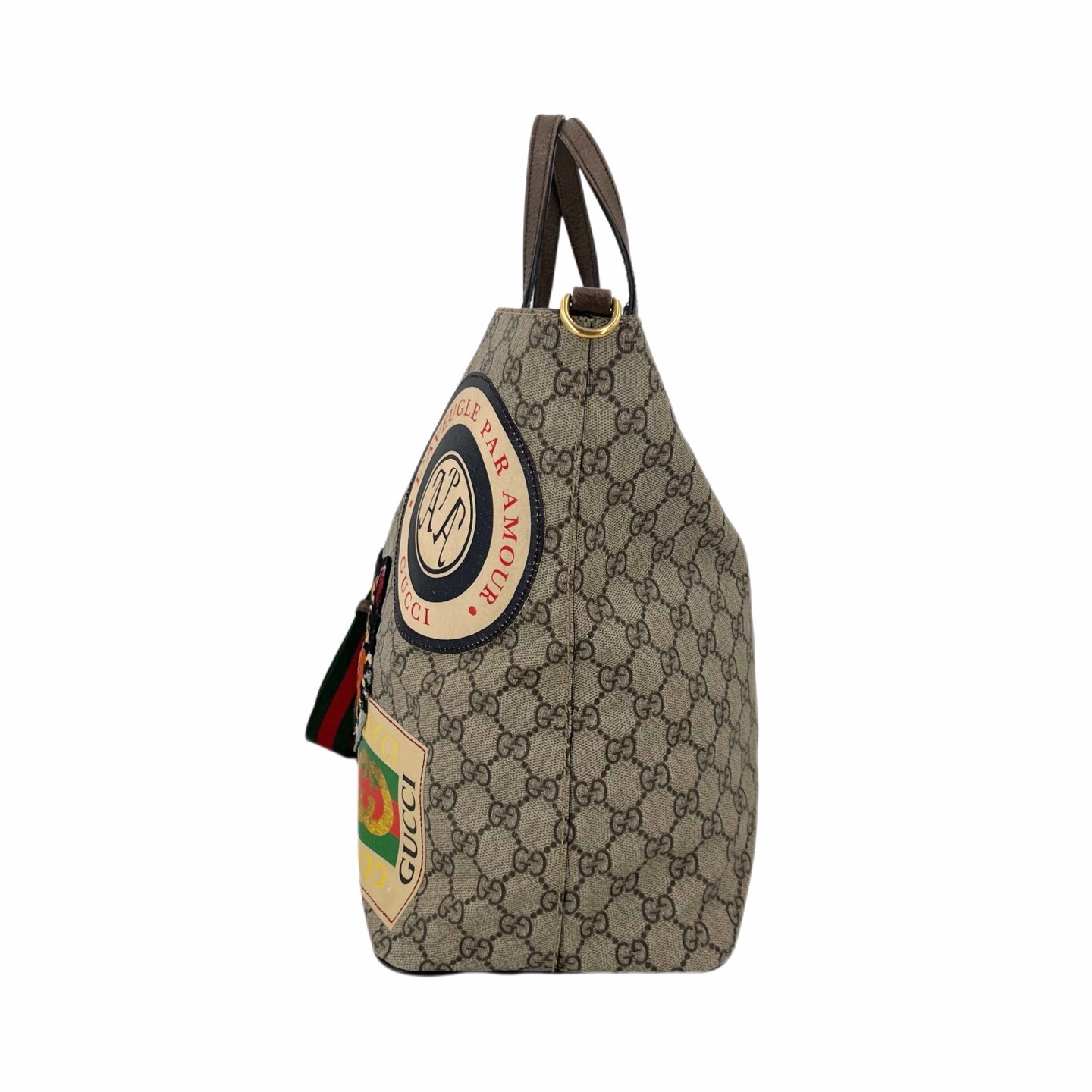 Gucci Soft GG Supreme Monogram Courrier Medium Crossboy Tote