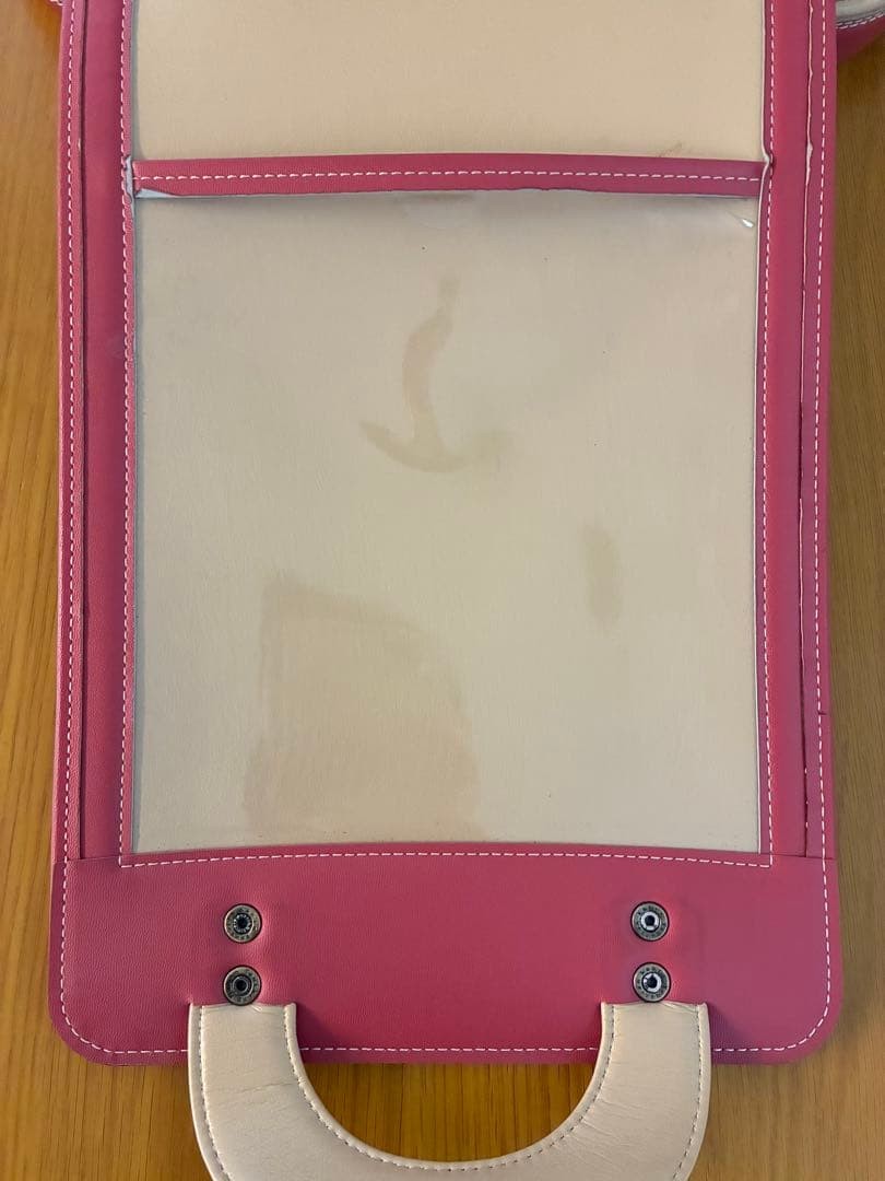 Tsuchiya Kaban Randoseru Raspberry Pink Cow Leather School Bag Authentic