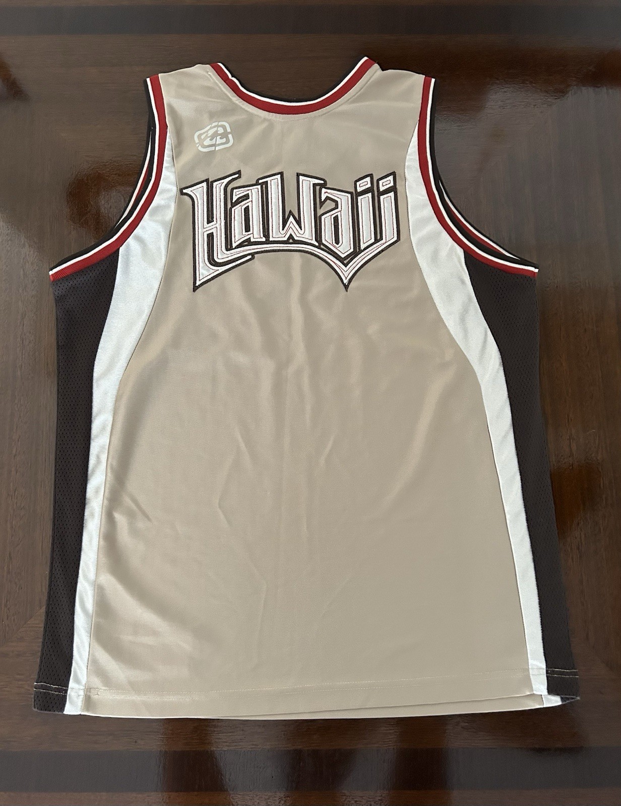 Vintage Y2K Billabong Hawaii Basketball Jersey Tank Top Gold Black Adult Size L