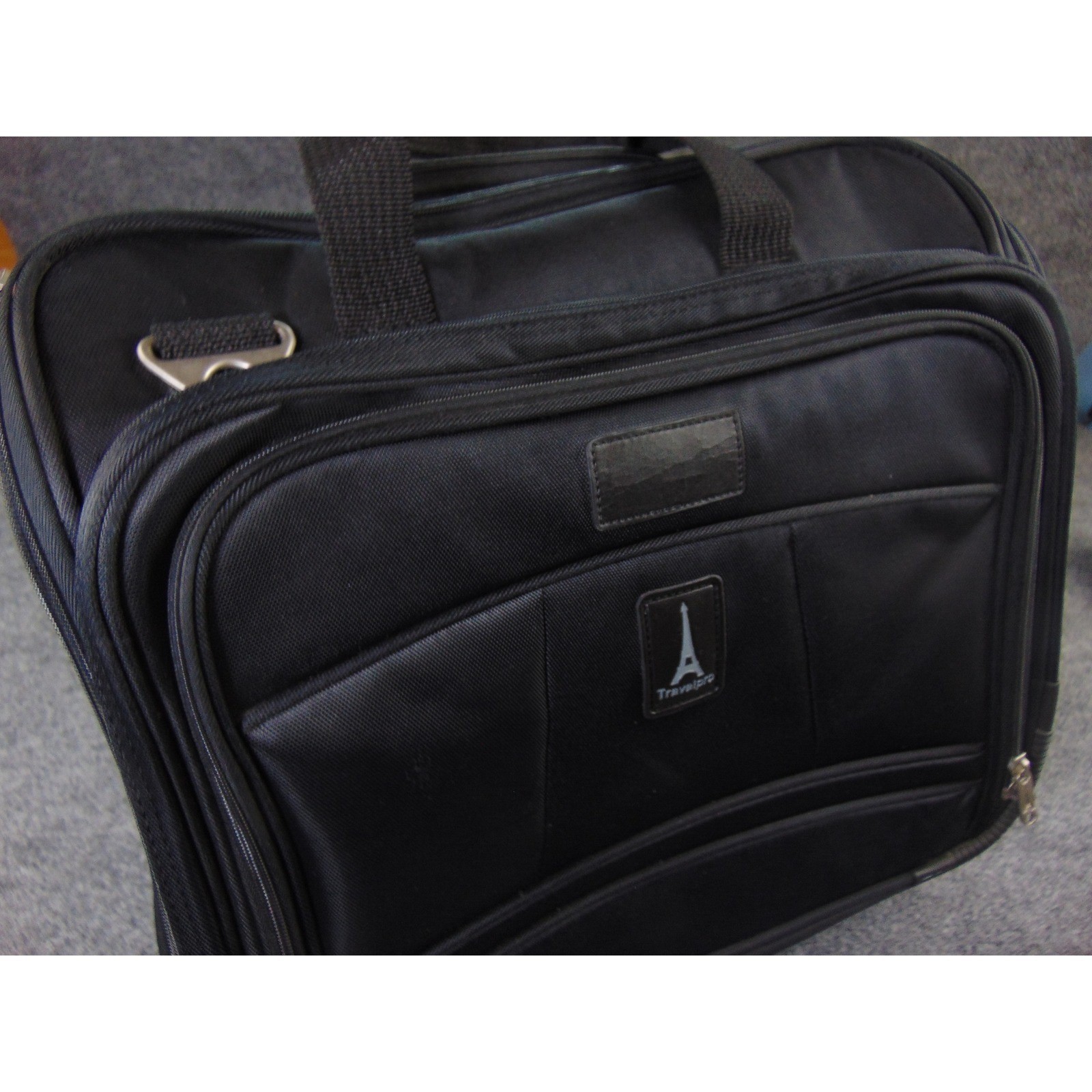 Travelpro Rolling Briefcase Mens Black Solid 807C73A01 Business Travel Carry On