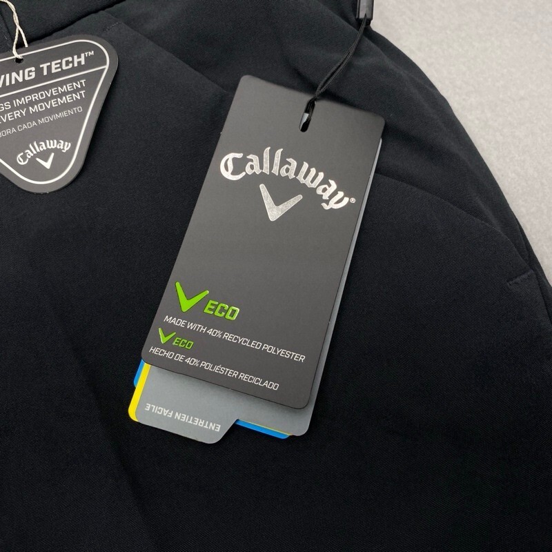Callaway Men’s Black Golf Pants Size 34×32 with Swing Tech 10222