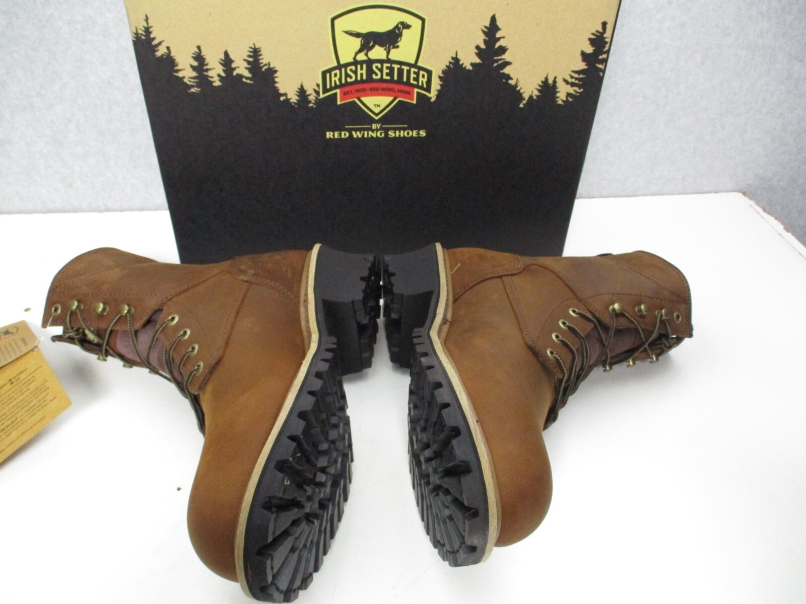 Red Wing Irish Setter Mens Sz 10 M Mesabi Logger Brown Insulated Steel Toe Boots