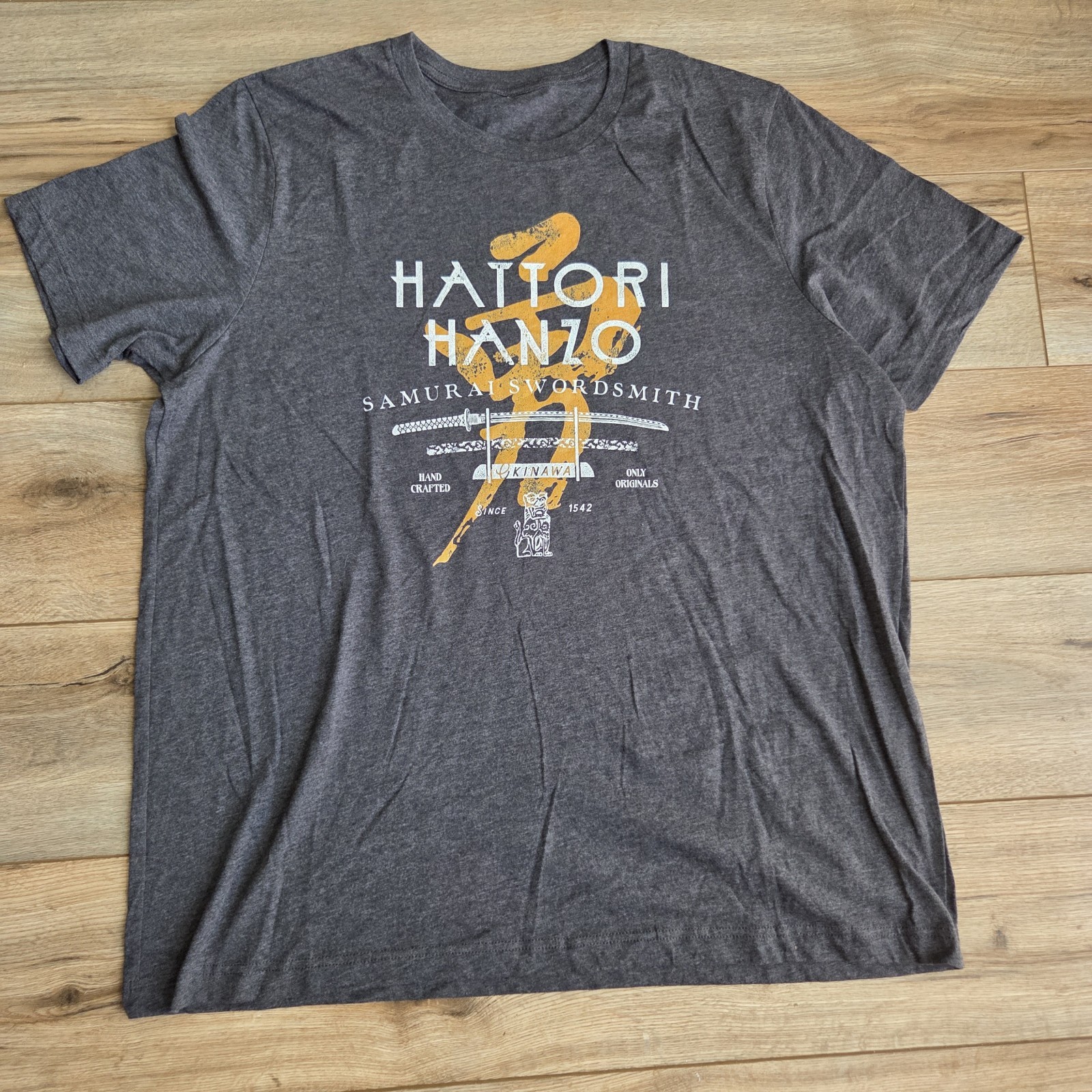 Hattori Hanzo Shirt Mens XL Samurai Swordsmith Kitana Kill Bill Okinawa Japan
