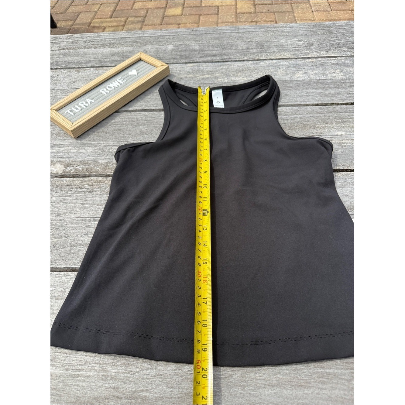 Lululemon Align Waist Length Racerback Tank Top Black NWT Size 8