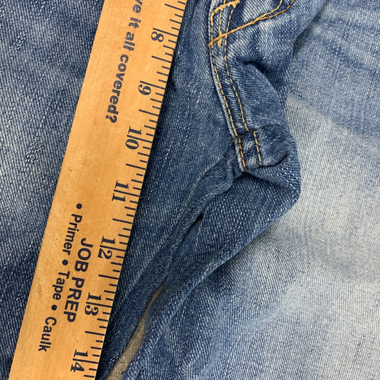 American Eagle Jeans 31×27 Blue Pants Low Rise Boot Distressed Grunge Tag 33×30