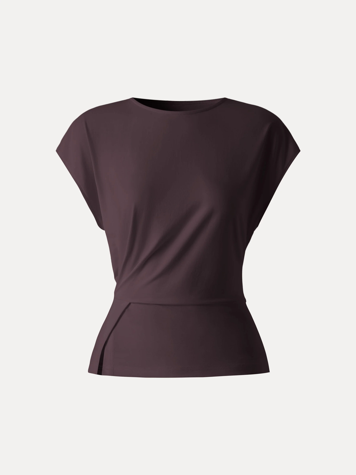 OGL Cooling Ponte Relaxed Round Neck Tucked Top