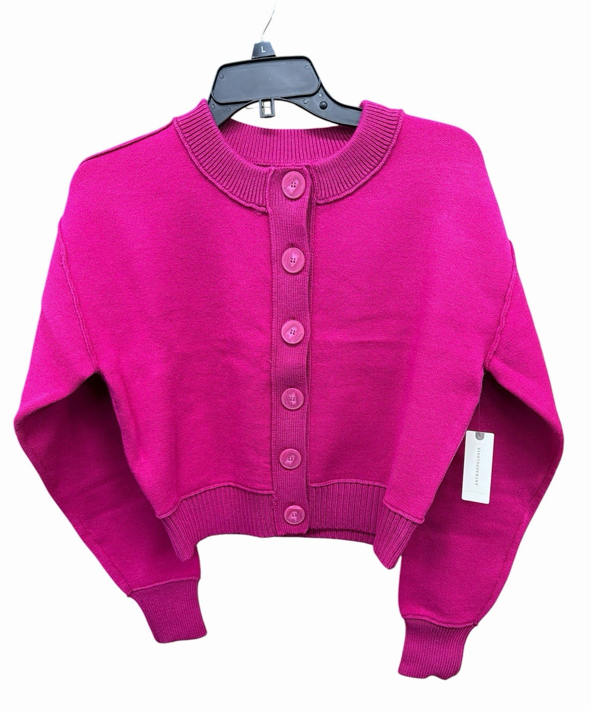 Anthropologie Maeve Women’s The Sutton Cardigan Sweater Bright Raspberry Size XS