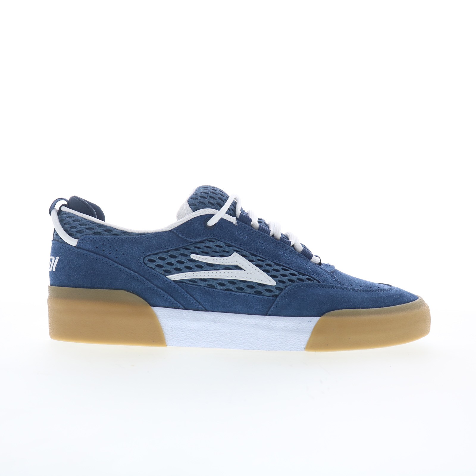 Lakai Payload Mens Blue Suede Lace Up Skate Inspired Sneakers Shoes
