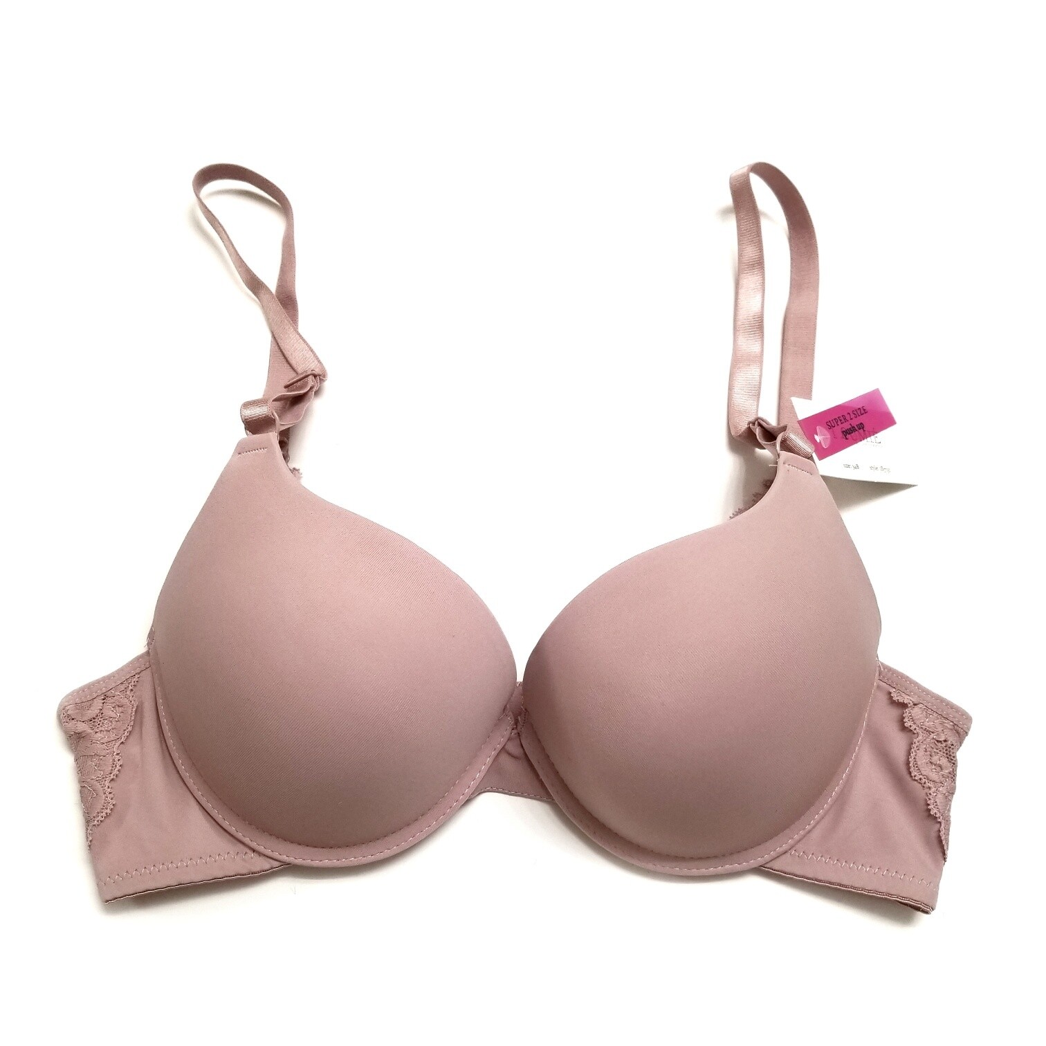 Extreme Ultimate Padding Power Lift Add 2 Cup Sizes Lace U Back Push Up Bra
