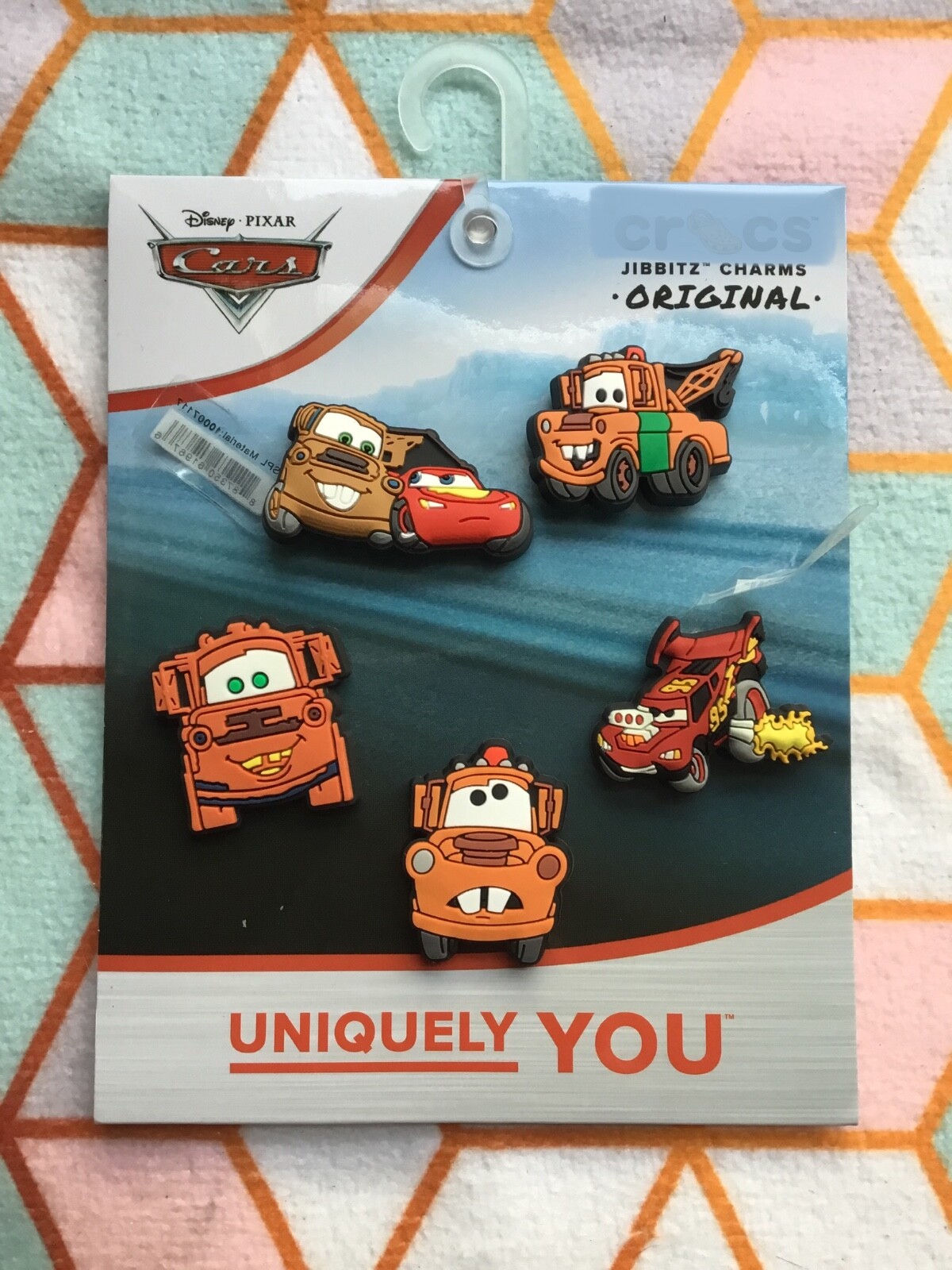 Crocs Handmade jibbitz 5-10 pack Disney cars lightning McQueen mater shoe charms