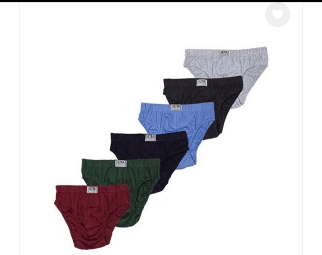 Ultra Dynamic Men’s Bikini Briefs 6 Pack 100% Cotton Underwear UD 9805 S-XL