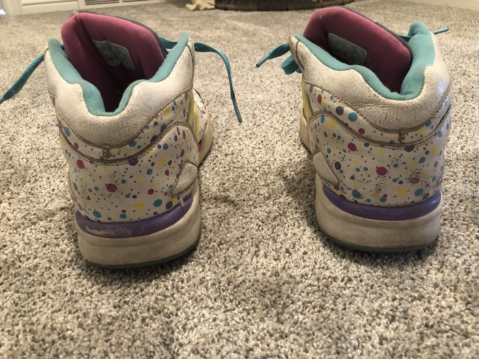 RARE VNDS Size 12 2007 Reebok Pump Omni Lite Easter Multicolor 90s Fairy Kei