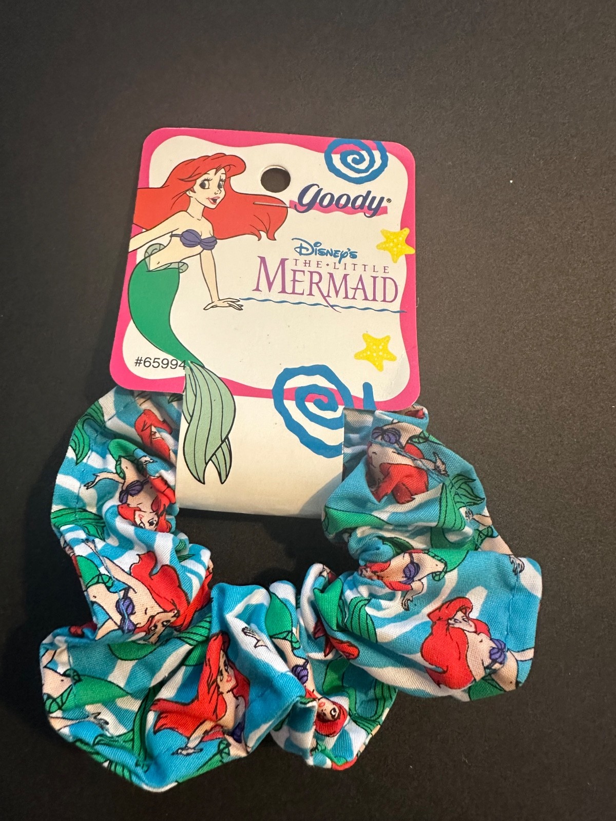 My Little Mermaid Disney Vintage 1992 Goodie Hair ties Scrunchies