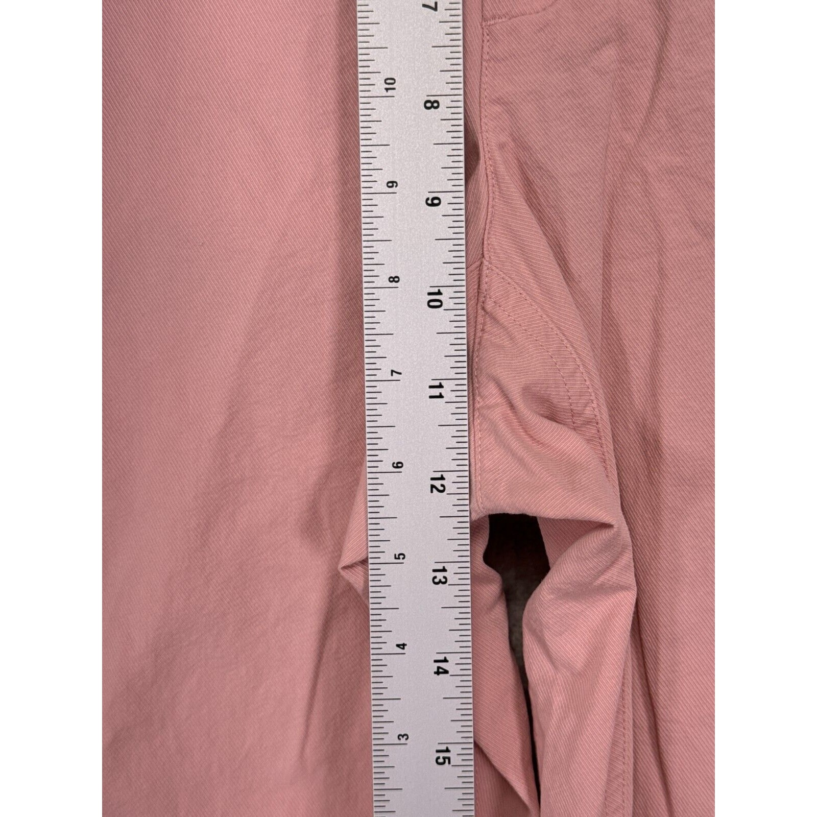 Vince Pants 6 Womens Washed Cotton Twill Blush Pink Relax Crop