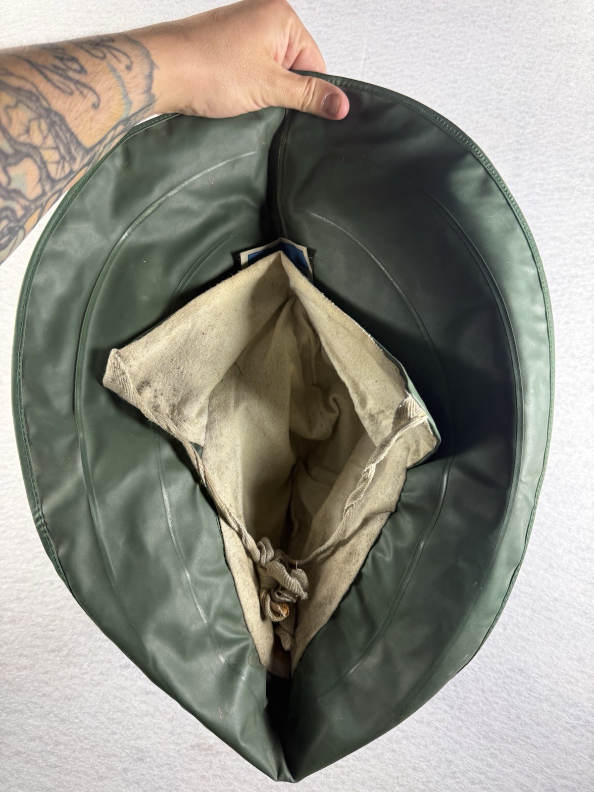 Vintage Chris-Craft PVC/Polyester Rain Hat SC-7350 Size Xl Hat