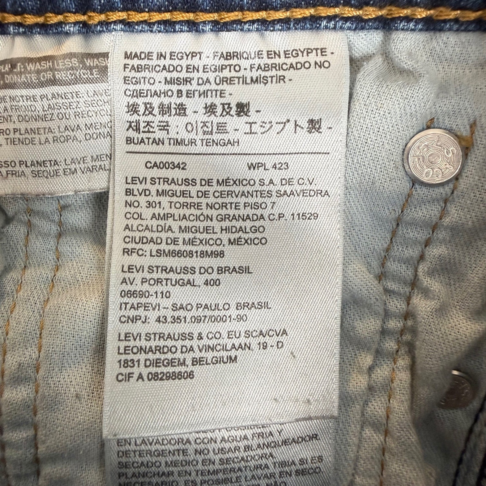 Levi’s 527 Slim Bootcut Jeans 31×30 Medium Wash Denim Blue Workwear