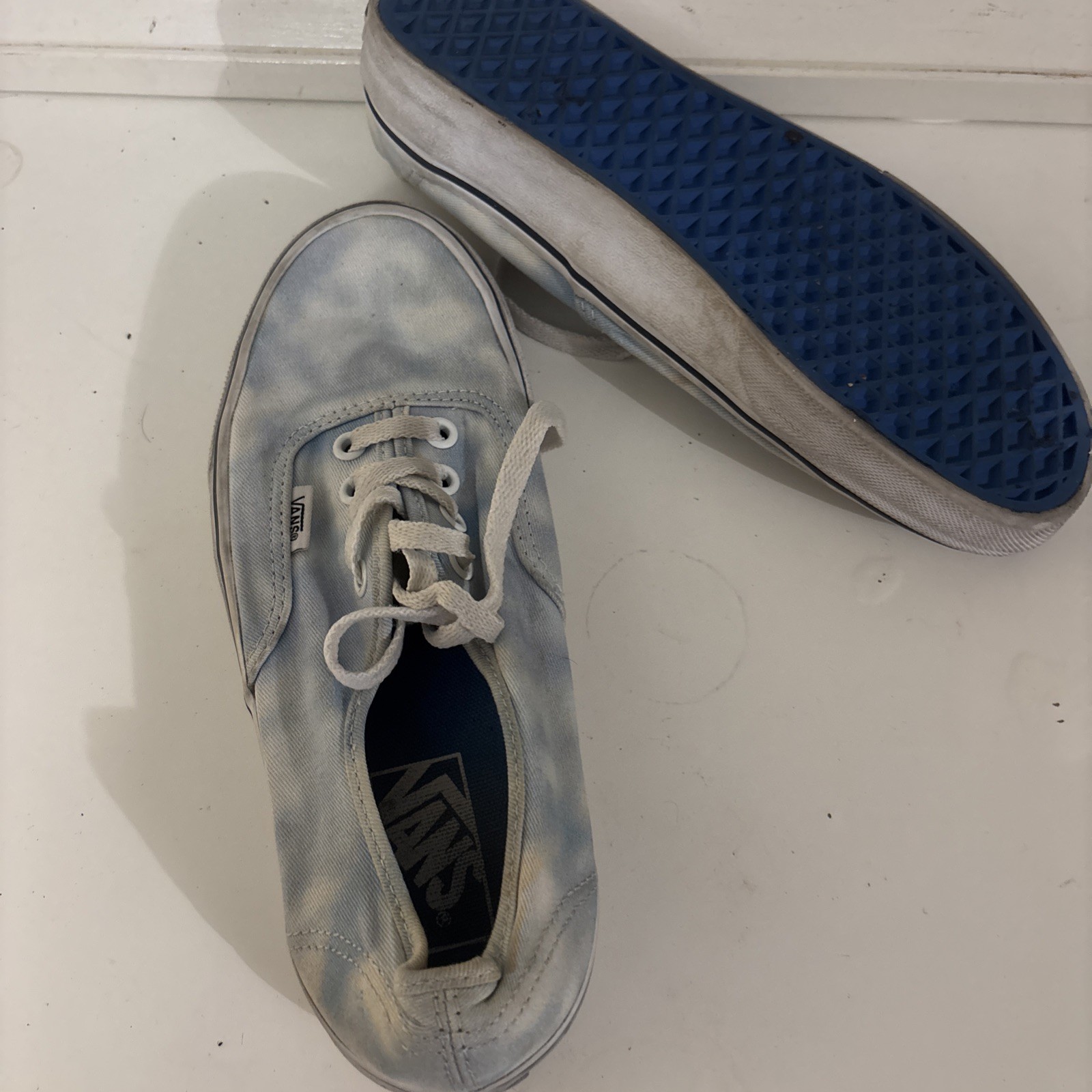 Blue tie dye Vans M 6 / W 7.5