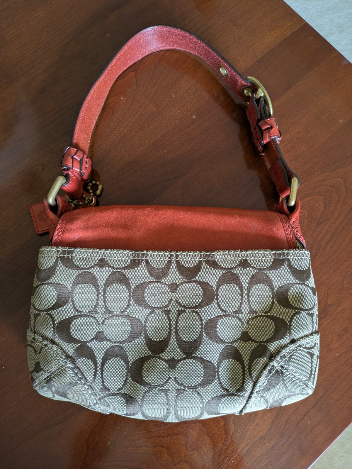 Coach Vintage Bleeker Canvas/ leather handbag