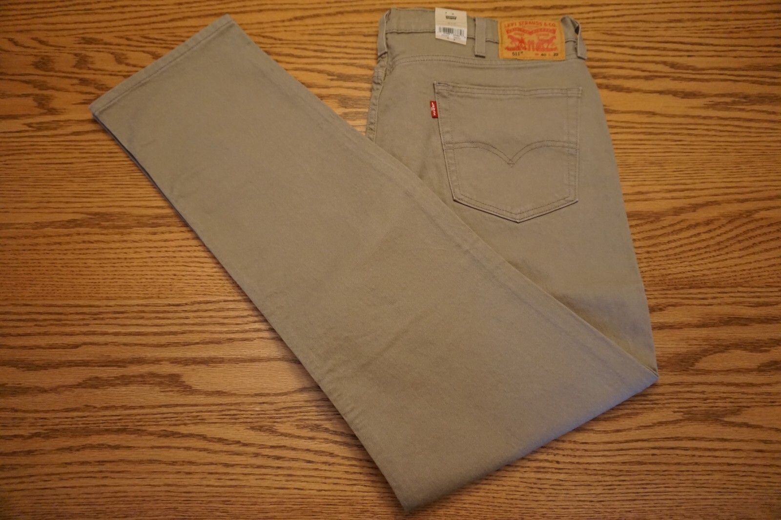 NWT MEN’S LEVI JEANS 511 Multiple Sizes Slim Below Waist Levi’s Ease Khaki $69