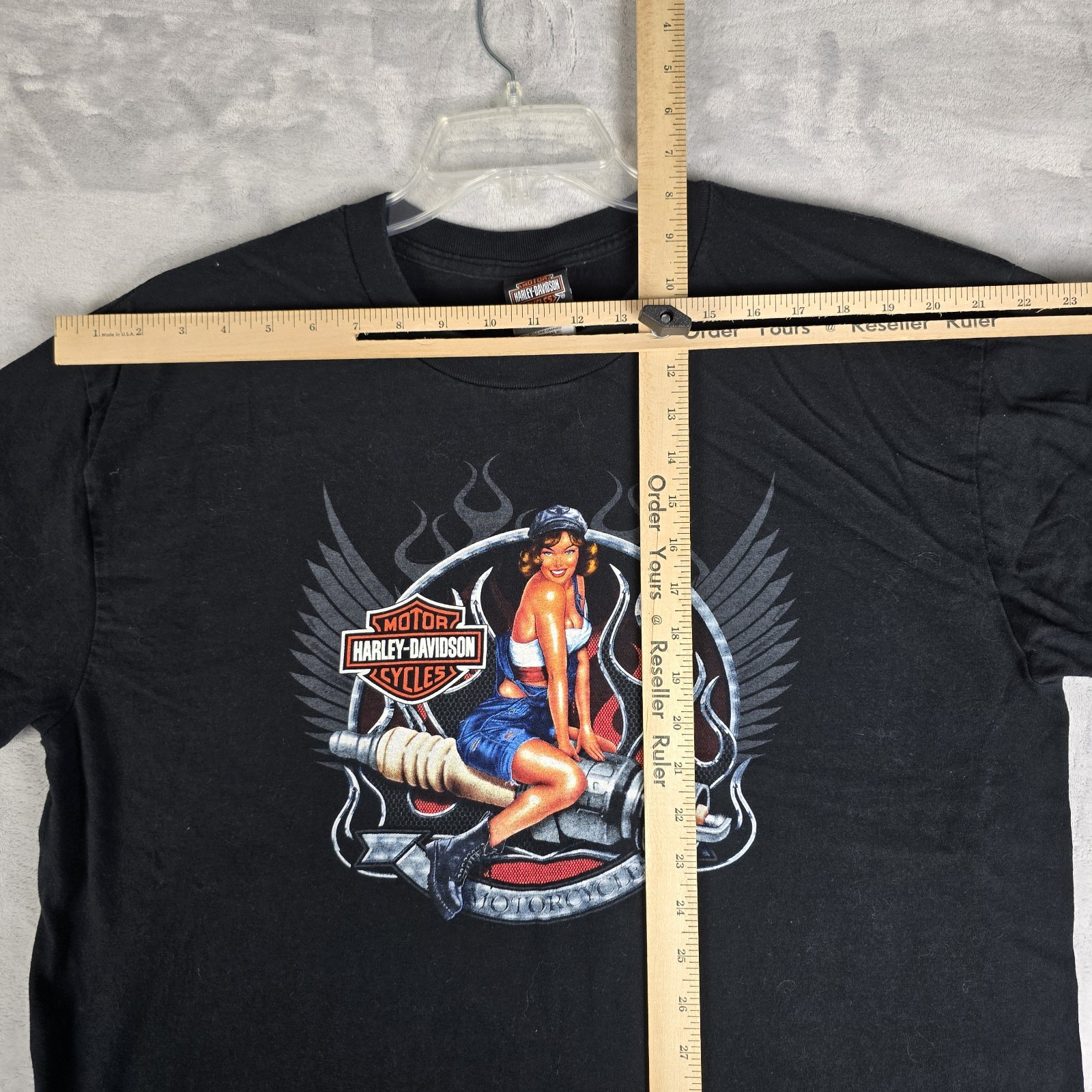Harley Davidson Pat Rogers Speedway Tee Shirt Black Concord NC XL 2009