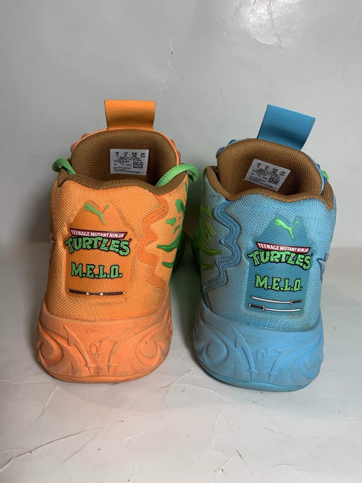 PUMA MB.03 TMNT M.E.L.O. Limited Edition Mid Top Sneakers Green 311313-01 Size 6