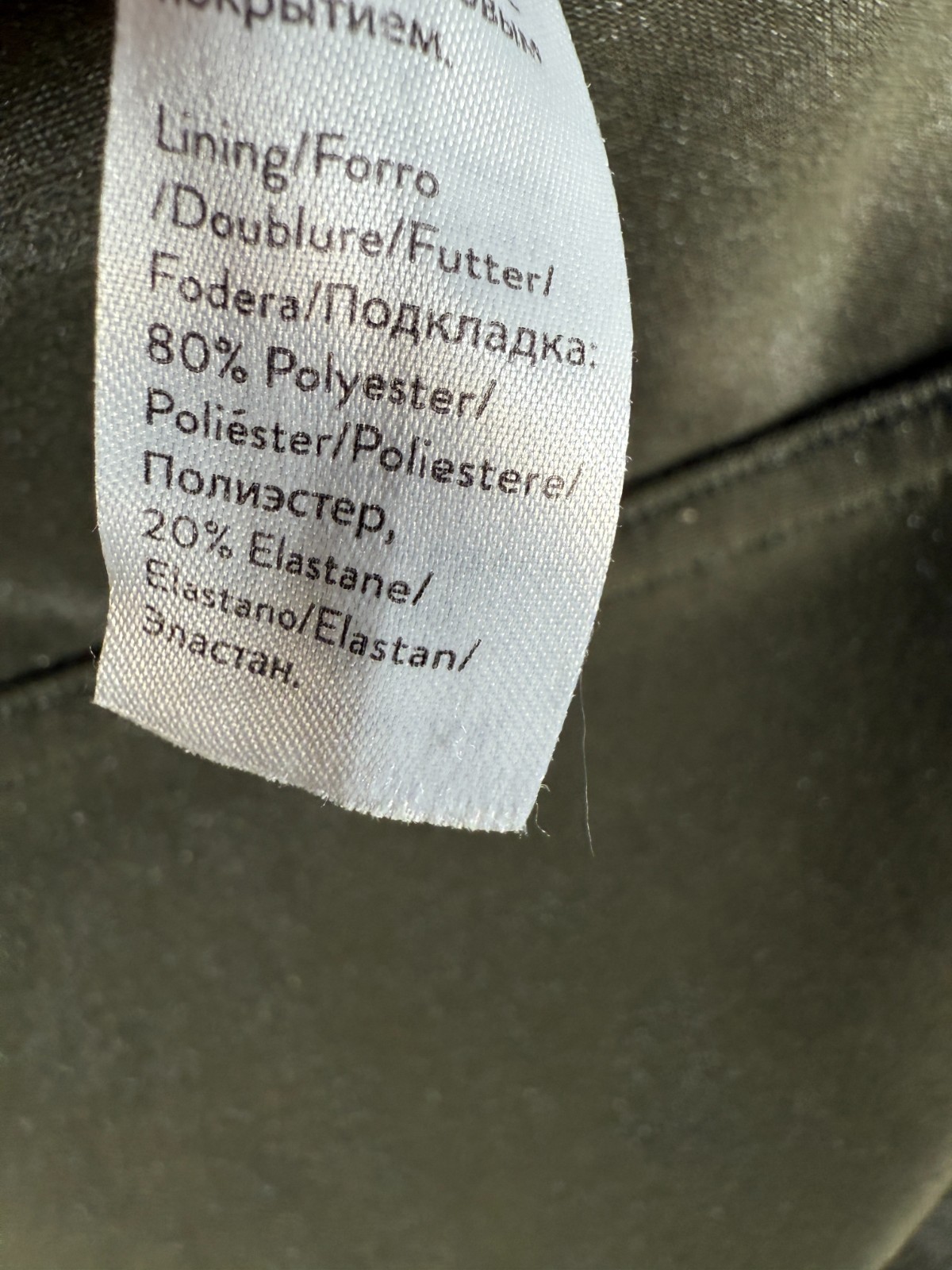 Spanx Womens High Waist Faux Leather Nylon Leggings Gym Green Sz XL 13.5×27.5