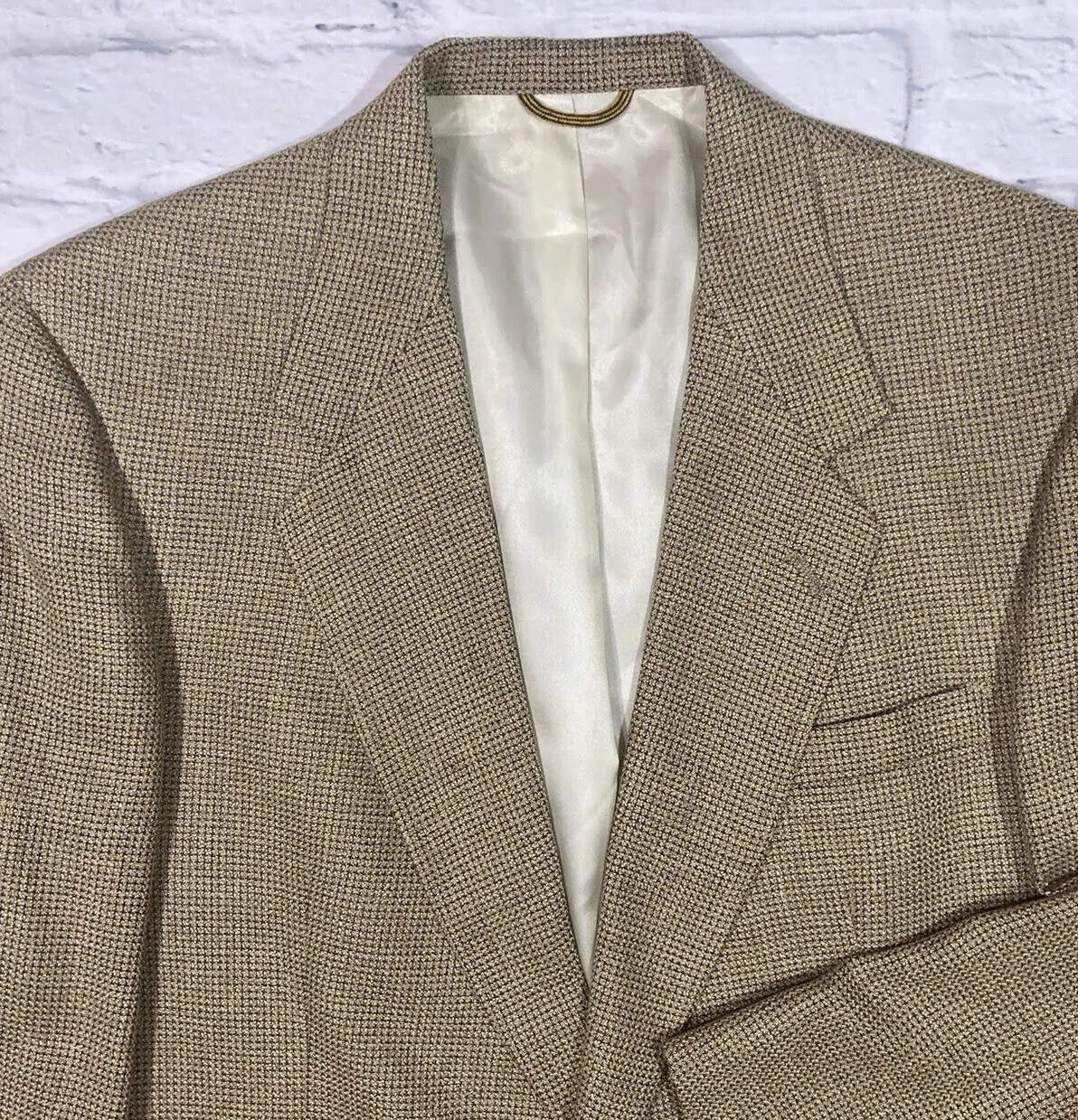 Hart Schaffner & Marx Gold Trumpeter Suit Jacket Mens Size 42R