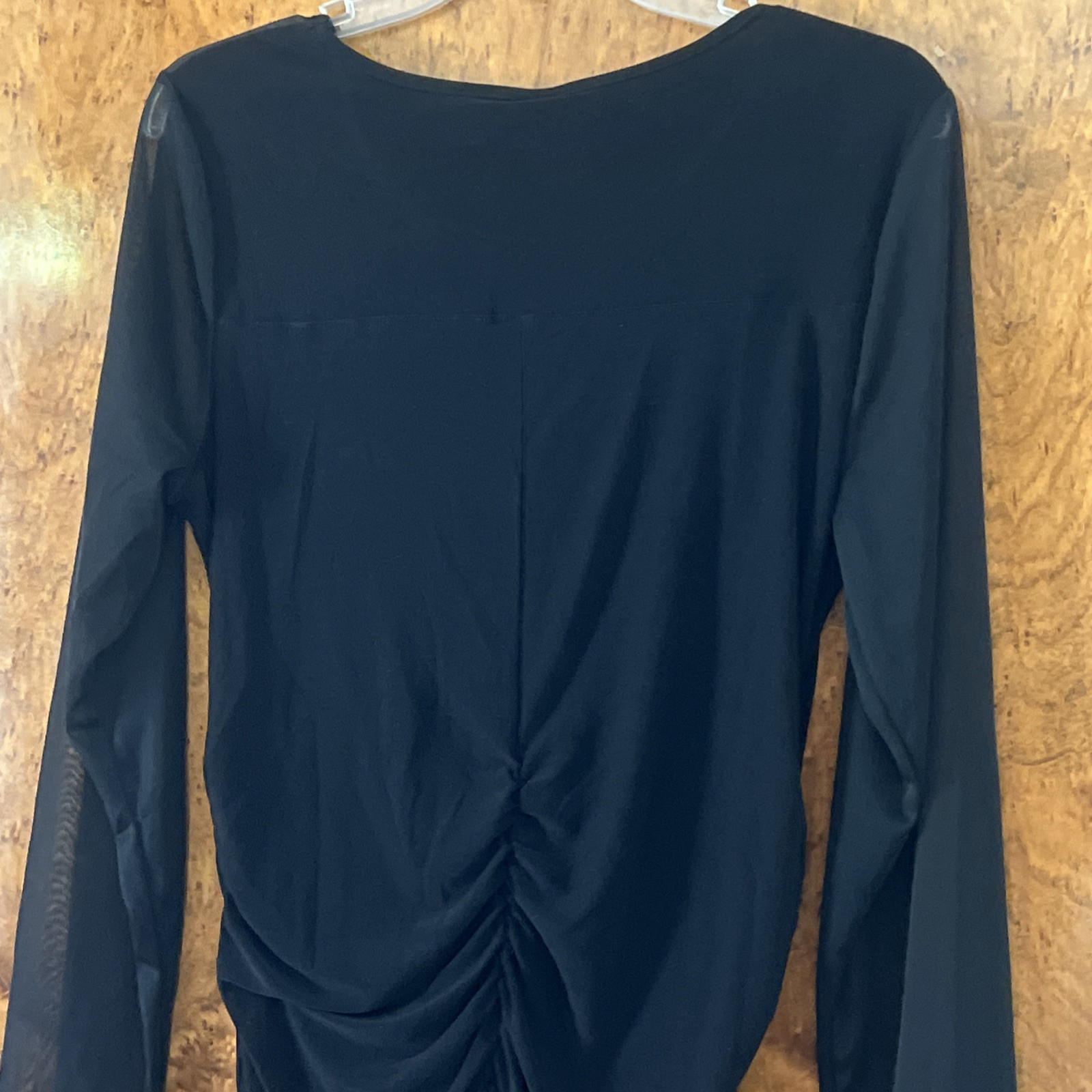 Zero 2 Eight Women’s Elegant Shear Blouse Black Size Large NEW!