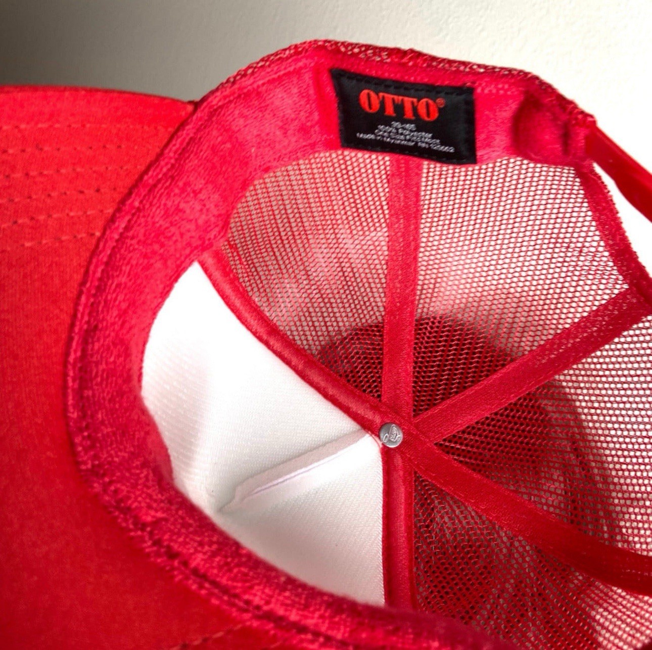 NEW Otto Trucker Hat RedWhite College Football Gameday Bling Rhinestone Snapback