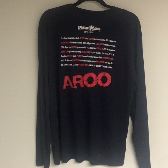Spartan Race Sport-Tek Shirt XL Navy Blue Performance Long Sleeve Tee New