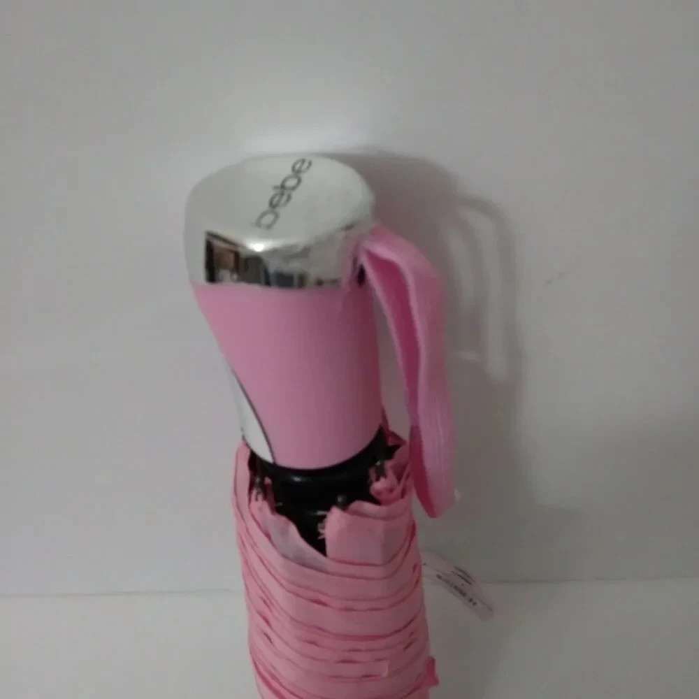 bebe Umbrella Auto Open & Close Lightweight Rain Sunshine Pink
