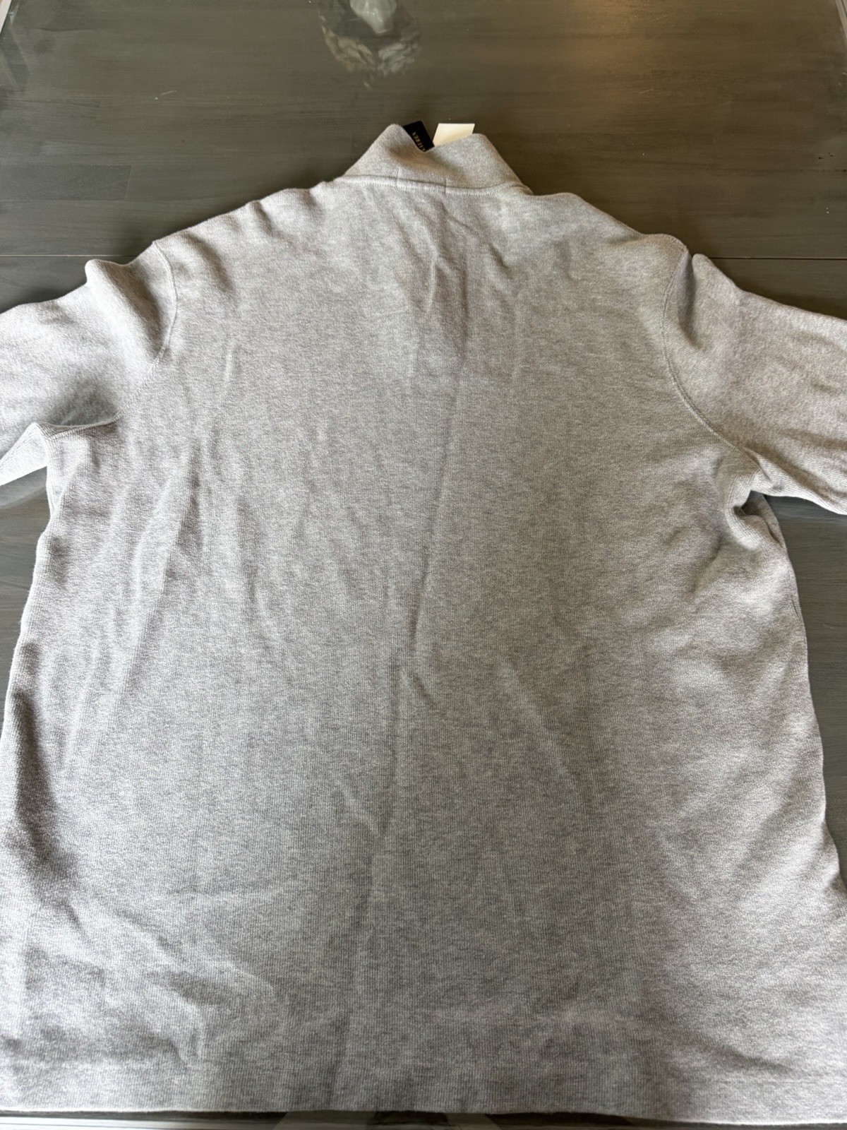 Polo Ralph Lauren Quarter Zip Gray Green Horse Pull Over Size XL