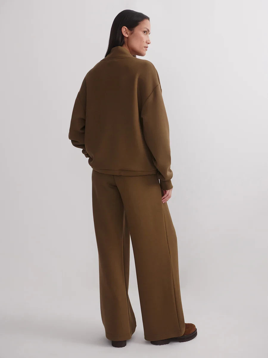 Varley The Extra Wide Leg Pant 29.5″ in Military Olive, Size Medium