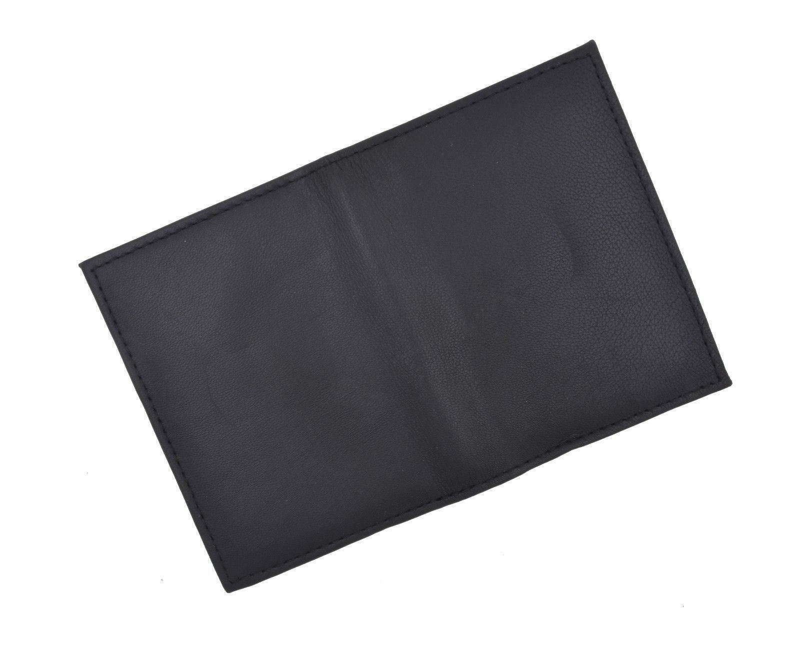 Genuine Leather 2 License Holder Credit Card ID Business Card Wallet USA SELLER