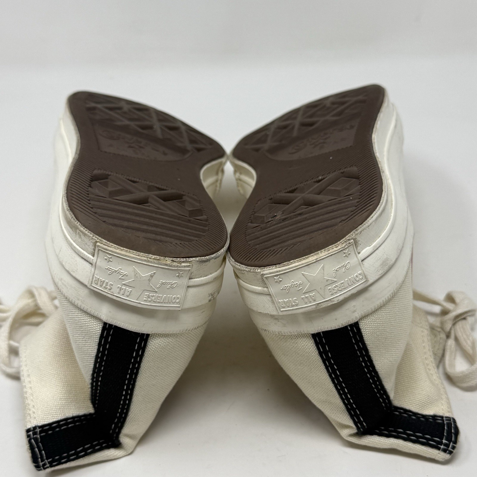 Converse x Comme des Garcons Play Chuck 70 Hi Mens 10 White Grunge Skate Shoes