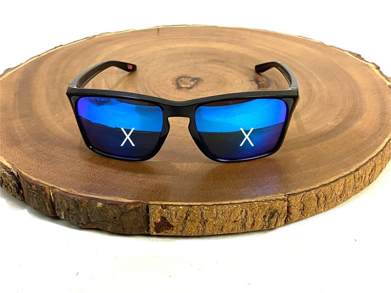 Oakley Sunglasses Sylas Black FRAME ONLY OO9448-2457 Blue Icons 57 17 142 mm