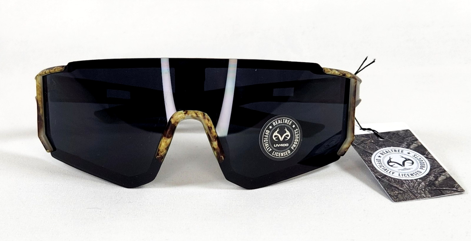 Global Vision Astro Safety Sunglasses Green Realtree Camo Frame & Smoke Lenses