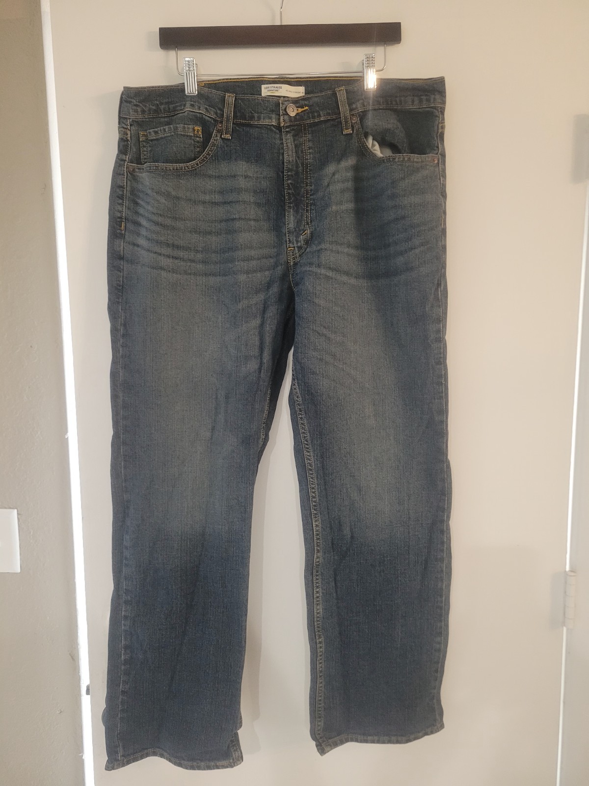 Levi’s Signature Gold Relaxed Straight Denim Jeans Mens Size 38X30